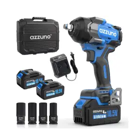 Az06-db001 Azzuno Impact Wrench Max 737 Ft-lbs 1000n.m 1/2 Inch Brushless Hig... Fast Ship