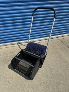 A5002 Bag-a-nut Small Acorn Picker Upper Blue - 18 Inch Push Collector Euc