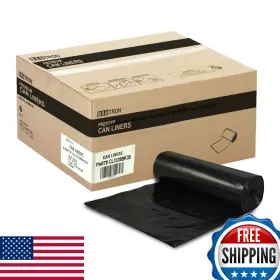 B0753sqw1q Bagtron 33 Gallon Trash Bags Heavy Duty Ldpe Garbage Liners 33x39 Black 100 Coun
