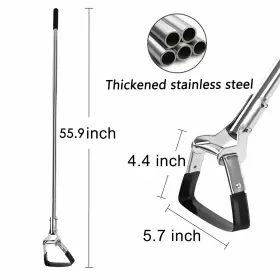 Baraystus 764690226200 Garden Hoe For Weeding Long Handle Hula Stirrup Tool Stainless #2