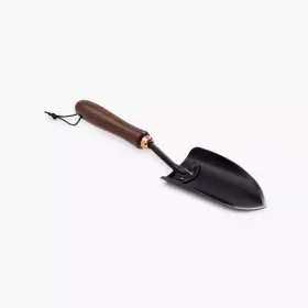 Gdn-052 Barebones Living Gardening Tools Stainless Steel Spade Hand Trowel Black/walnut