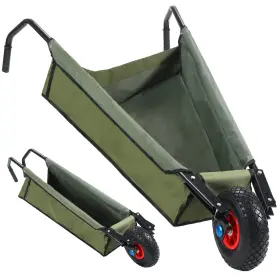 Hee-bbto-366 Bbto Folding Wheelbarrow Collapsible Foldable Yard Cart 88lbs Lightweight Garden Inch