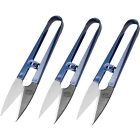 Beaditive 695924847574 Sewing Scissors 3-piece Set High-carbon Steel Thread Navy Blue