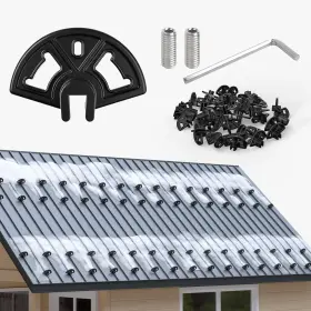 Benfar 747328578827 50 Pack Standing Seam Snow Guards For Metal Roofs Solid Br03-50pack