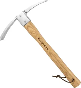 80800159 Berry&bird Gardening Pick Axes Stainless Steel Pickaxe Mattock Hoe With Wooden