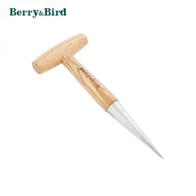 Berry&bird 975270300140 Hand Dibber Garden Hole Punch Dibbler Tool For Planting Seeds And Bulbs