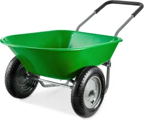 Sky7887 Best Choice Products Dual-wheel Home Utility Yard Wheelbarrow Garden Cart With Buil