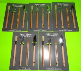 Bhs102134116806 Better Homes & Gardens 5 Sets And Garden Terrarium Tool Wood Metal Rake Shovel Brush Tweezer