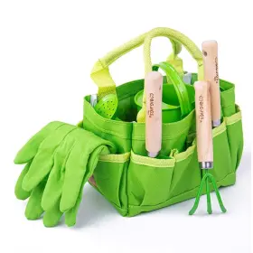 Bj279 Bigjigs Toys Gardening Tote Bag With Tools #3