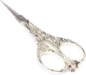 Bihrtc 680666469085 Vintage European Style Scissors Stainless Steel For 4.5 In Silver