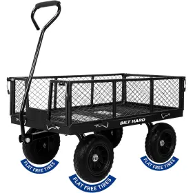 Gcc-1202 Bilt Hard Garden Carts 880lbs Heavy Duty Mesh Wagon Removable Side Utility