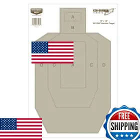 B00hqqk3t4 Birchwood Casey 12 Inch X18 Eze-scorer Ipsc Practice Shoot-up White Paper Target