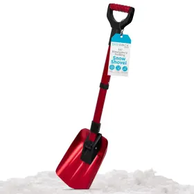 11121 Birdrock Home 34 Inch Folding Emergency Snow Shovel Rugged Compact Tool For Car Snowmobiles
