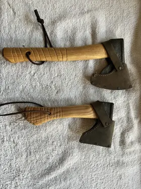 01252125 Bison 1879 Lot Of 2 Used Hatchets In Nice Condition #2