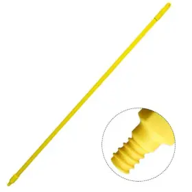 Bison Life 810090087863 5 Ft. Threaded Fiberglass Handle With Tips Mop Yellow 6-pack