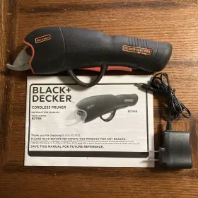 Bd1168 Black Decker 4v Lithium Cordless Pruner Pruning Shears With Charger Manual