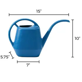 Bloem 087404003790 Watering Can Aqua Rite 1.1 Gallon 144 Fl Oz Classic Blue 1 Gallo #2