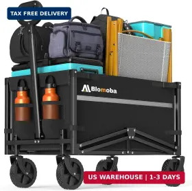 Blomoba 860013203986 Collapsible Wagon Cart Flexible Handle Portable With