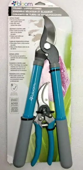 4879bl Bloom 2-pack 8 Inch Pruner And 15 Lopper High Carbon Steel - 5 Yr Warranty