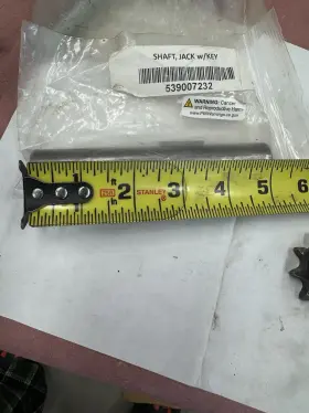 539007232 Bluebird 7217 / Husqvarna Dixon Oem Jackshaft With Key - Part #