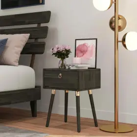 Vo7r Bme Caden Solid Wood Nightstand/side Table/end Table Fully Assembled With 1