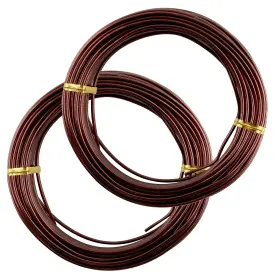 0211 Bociloy 2 Rolls 2mm Bonsai Training Wire Aluminum Brown