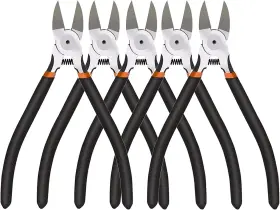 Boenfu 720355453008 Wire Cutters 6 Inches Pack Of 5 - Black Handle
