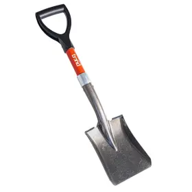 Lh047 Bond Manufacturing Mini D-handle Square Head Shovel 1-pack Red/black