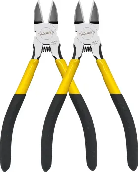 Boosden 786562943121 6.5 Inch Wire Cutters 2 Pack - Yellow And Black
