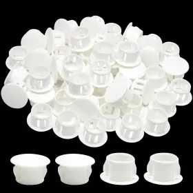 Hp-w-13 Boporeae 1/2 In/13 Mm Plastic Plugs For Round Holes White 13mm Inch