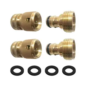 Hqc110 Bosicats Garden Hose Quick Connect Water Connectors 3/4 Inch Ght Brass