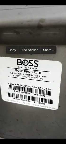 1400601ss Boss Truck Bed Salt Spreader