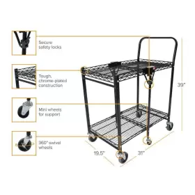 Bostitch 842048032922 Folding Utility Cart 46.25 X 22 Small Stowaway Wheels In/outdoor #2