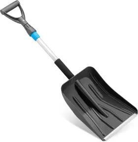 1298-1299 Brand Snow Shovel Plastic Material Collapsible With Metal Extendable Handle For Cars