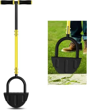 Xbj-002 Brand Dmhmxz Lawn Edger With T-grip Half Moon Saw-tooth 38-inch Step Black-a