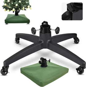 Ytgy07 Brand Etonart Rolling Artificial Christmas Tree Stand Base Movable Fake 29 Green