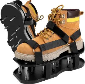 Stx-001 Brand Hutenoy Lawn Aerator Shoes With Spring Base Free-installation Tool Black