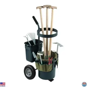 B0f7lg6hr5 Brand Hymula Heavy-duty Garden Cart With Wheels And Large Oxford Fabric Bag For Lawn Care
