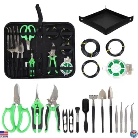 Yt-pjtz-01g Brand Inntop 20 Pcs Bonsai Tools Kit Set Includes Pruning Shears Scissors Wire Leather