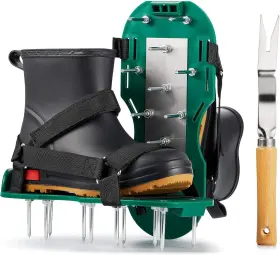 Green-1 Brand Rosgel 767065908176 Lawn Aerator Shoes Uniquely Designed With Stainless