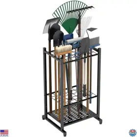 Gtsr-002 Brand Sttoraboks Garden Tool Organizer Rack For Garage Holds 35 Long-handled Tools Heavy Duty