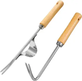 Yf1118 Brand Youljintfa 2 Pcs Garden Weeding Tool Set Stainless Steel Weed Puller Removal