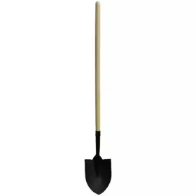 1334-1 Branded 48 Inch Round Point Shovel With Wooden Handle Heavy-duty 16-gauge Steel Head