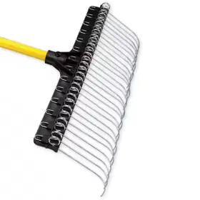 18406 Branded Rake Replacement Head Co-polymer Ensures Long Lasting Flexible Tines