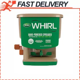 Branded 595243830 Scotts Whirl Hand-powered Broadcast Spreader For Grass Seed Fertilizer Ice Melt