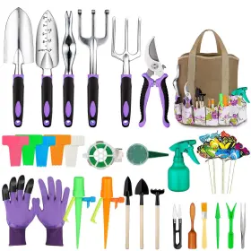 Branded 725786675838 Garden Tools Set 83 Piece Succulent Included Heavy Duty Aluminum New