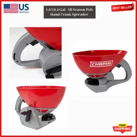 8706a Branded All Season Poly Hand Crank Spreader For Seeds Fertilizer And Ice Melt Lightweight