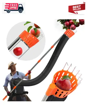 Ds01-zgqb-001-ky Branded 13ft Professional Fruit Picker With Collection Funnel And Bag - Adjustable Segme