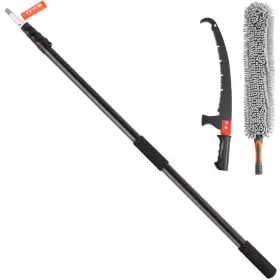 Sdgzjlhjss6m55fpjv0 Branded 20 Ft Pruning Saw Pole Manual Tree Pruner Telescopic Extension With Wash Brush