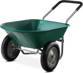 Sky7890 Branded Heavy-duty Dual Wheel Wheelbarrow Garden Utility Cart By Best Choice Products